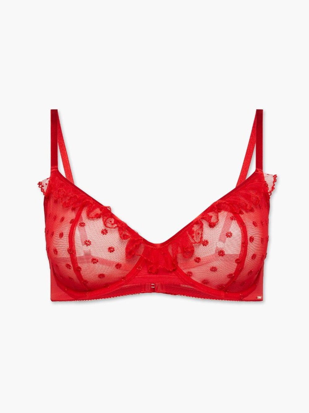 34C Ruffle Luv Embroidered Unlined Demi Bra - Savage X Fenty